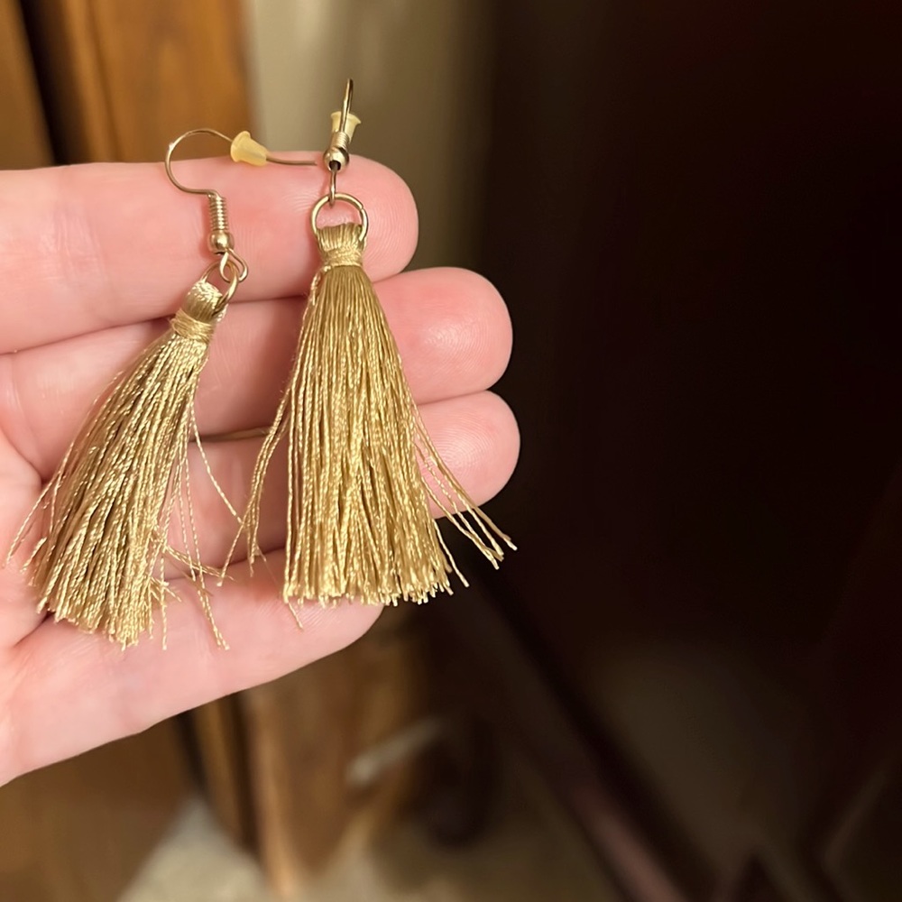Boutique tassel earrings NWOT